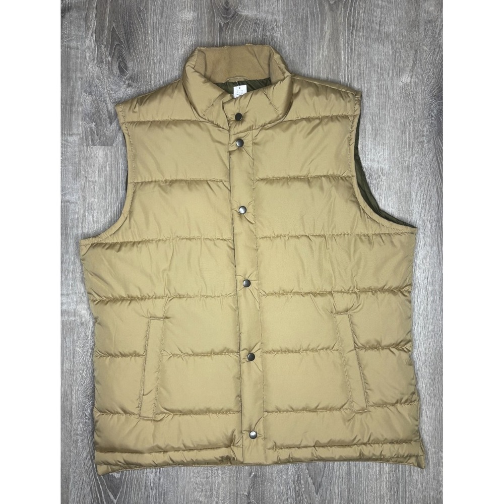 Gap Men's Puffer Vest Snap Buttons Hiking Outdoor Water Resistant Active  XL NWT